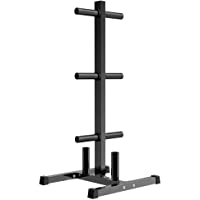 Yaheetech Soporte para Discos de Pesas 50mm Soporte Pesas y Mancuernas Soporte de Barras para Barra Olímpica Ajustable…